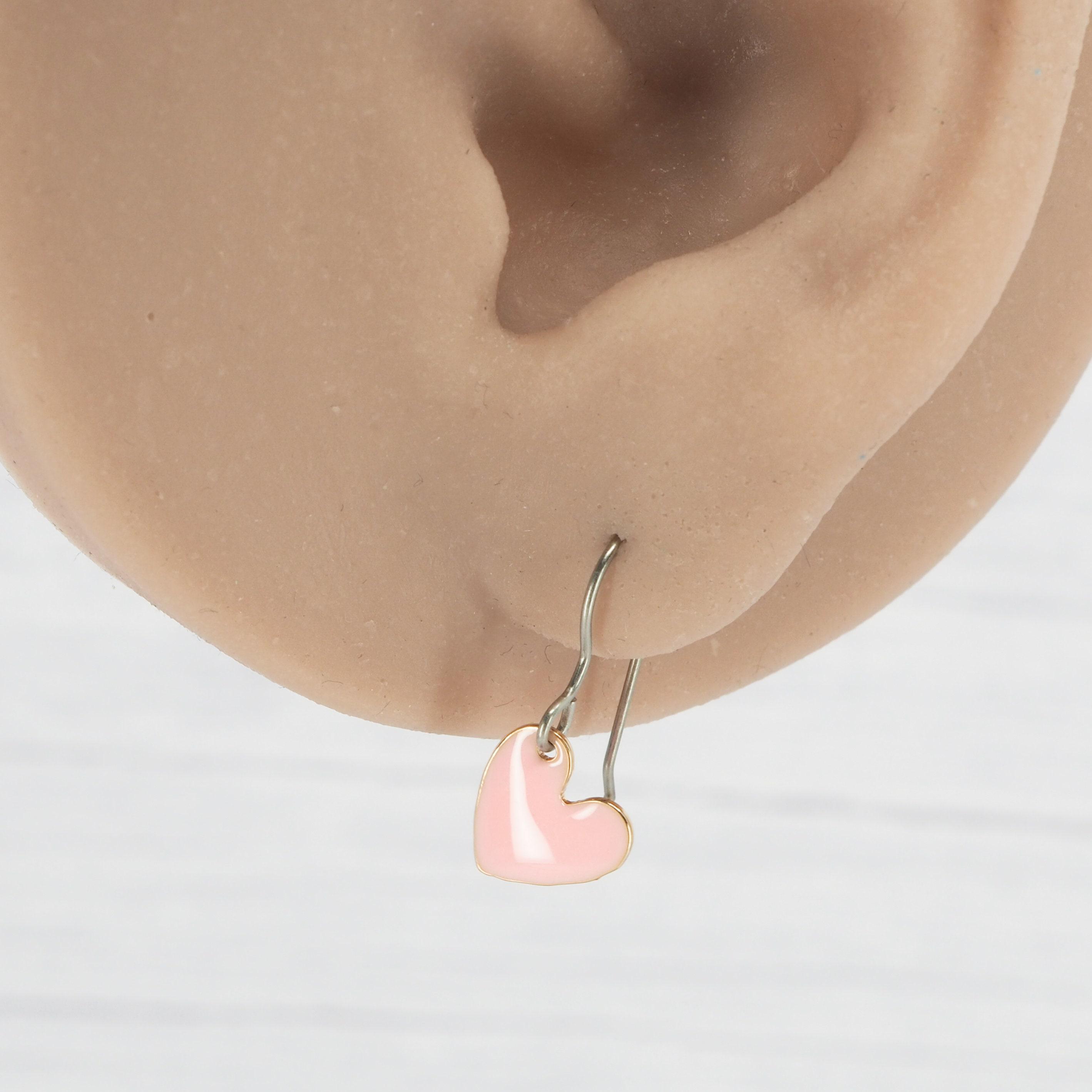 [wingbling] I-DELミンニ着用☆Flush Heart Earrings Gold Heart Lock Earrings (Ive Yujin, Ive Rei, Billlie Sheon