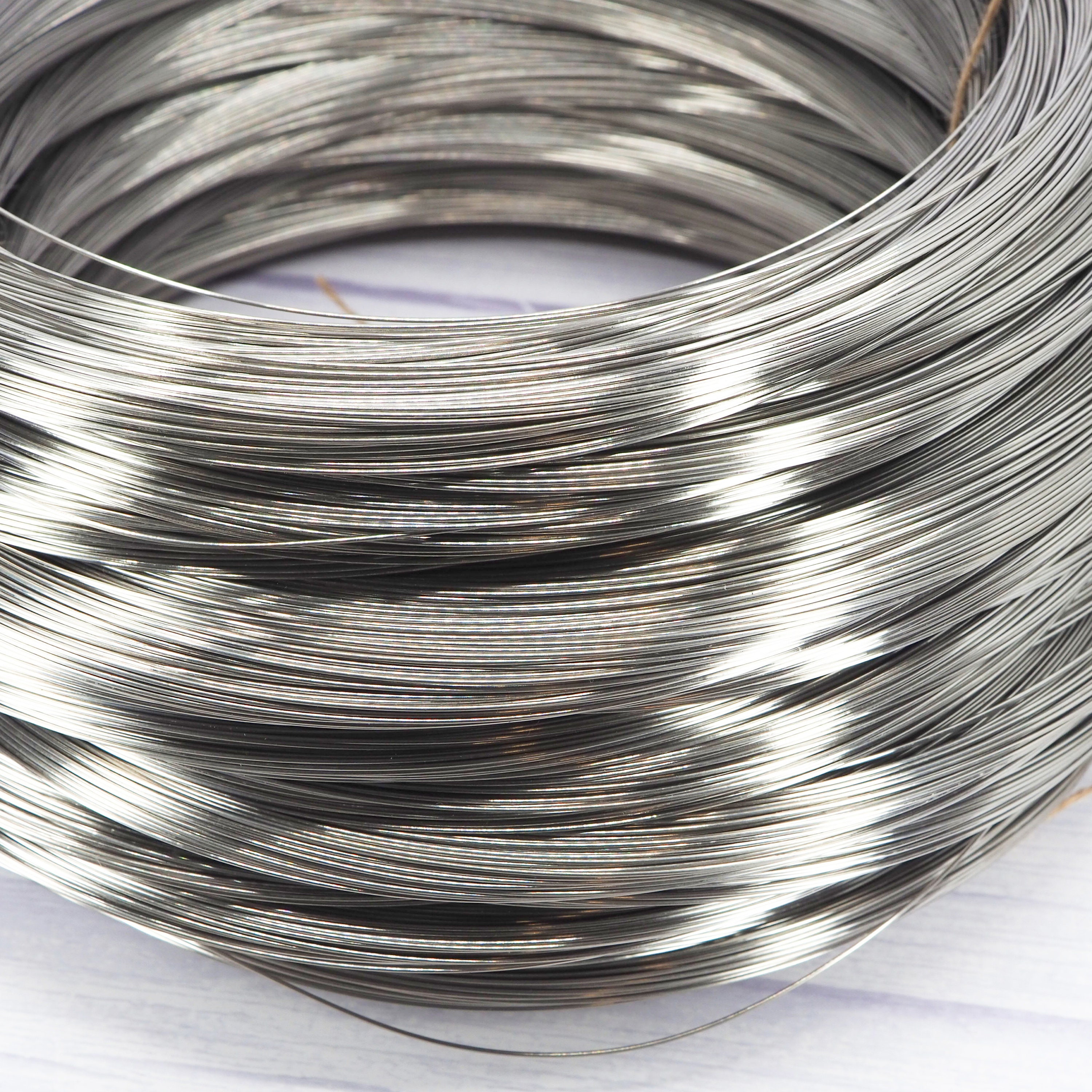 Pure Titanium Wire - 0.8mm (20ga) annealed Smooth Polished, by The Foot
