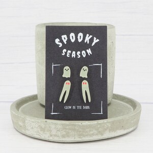 Glow-in-the-Dark Ghost & Fresno Nightcrawler Titanium Earrings - Halloween Multipack
