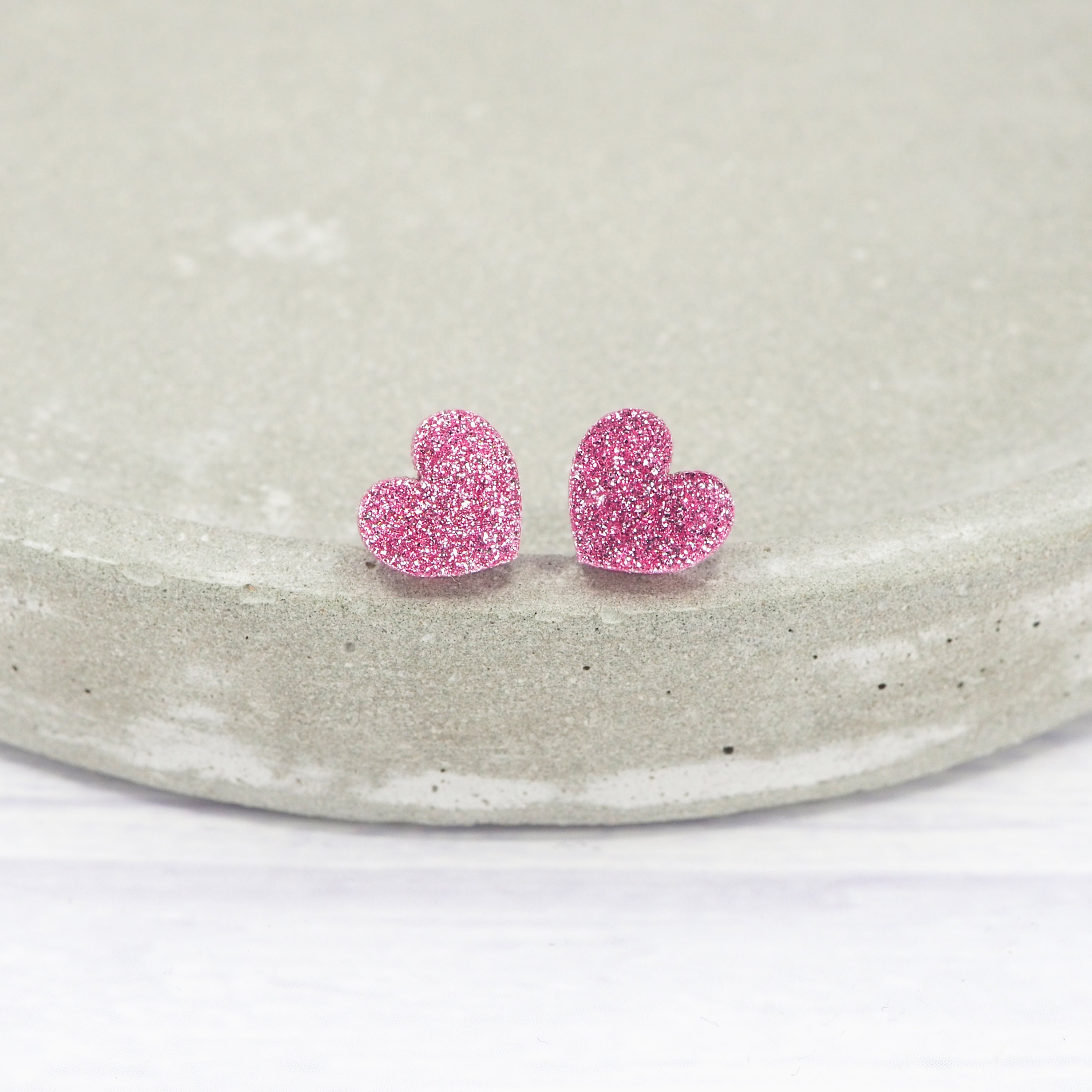 12 Pairs Tiny Plastic Earrings Set for Sensitive Ears,Clear Acrylic Post  Earrings for Women Girl