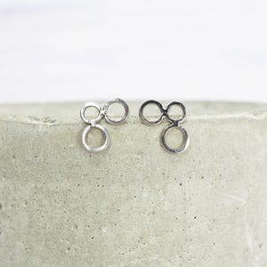 Small Titanium Circle Stud Earrings: Hypoallergenic Minimalist Design