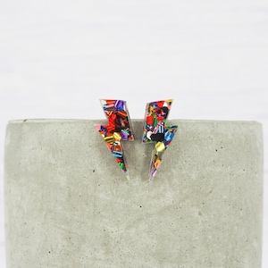 Glitter Blitz Ohrstecker: Hypoallergener Titan Ohrdraht