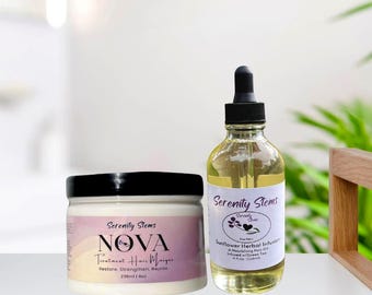 Le Pack Réparation Intensive - Masque Capillaire Protéiné Nova et Huile Infusée aux Herbes de Tournesol