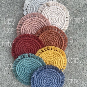 Spiral Macrame Coaster