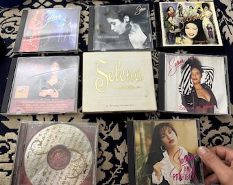Vintage Selena CD Collection Lot – Amor Prohibido, Entre A Mi Mundo, Siempre Selena, Anthology – Rare Tejano Latin Pop Memorabilia