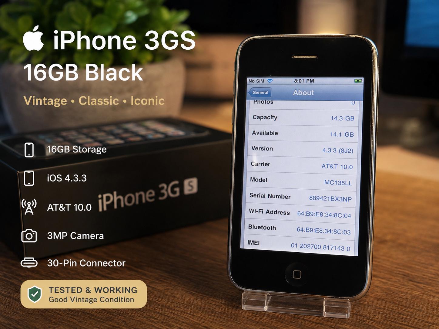 iPhone 2G 美品 iOS3 海外版 コレクション向け 現状品