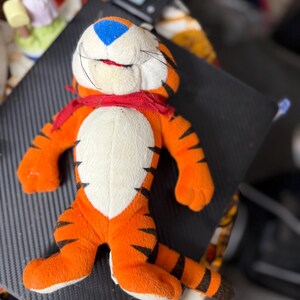 Plush toy of 'Tony the Tiger' by Kellogg's