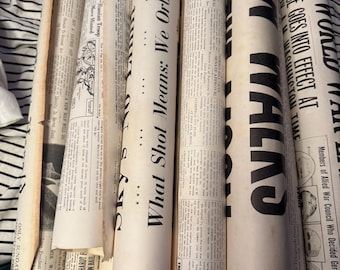 Vintage Historical Newspaper Collection – Titanic, JFK, Hindenburg, Pearl Harbor, MLK, WWII and more  Headlines – Miami Herald Memorabilia