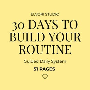 30 Day Reset Planner PDF, Habit Tracker Workbook, Build Better Routines, Life Reset Challenge
