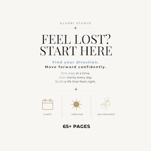 Find Yourself & Your Direction Bundle, Life Decision Workbook Set, Stop Overthinking, Clarity Planner PDF