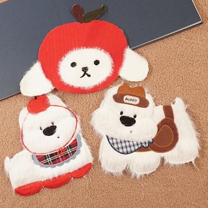 Pluche chenille-patch, fuzzy fashion-borduurwerk opstrijkbaar