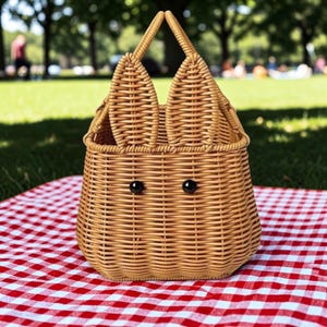 Mandtas van rotan ∙ Leuke strozak ∙ Rieten handtas ∙ Boho-zomertas ∙ Mini-mandtas ∙ Unieke draagtas ∙ Cadeau voor haar ∙ Handgeweven rotan