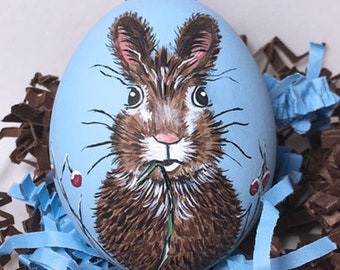 Easter Egg, hand painted Bunny