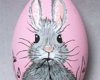 Easter Egg, hand painted Bunny
