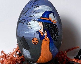 Halloween Ornament, hand-painted