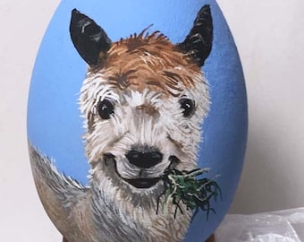Llama, Hand Painted  Ornament