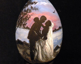 Wedding Ornament, Hand Painted