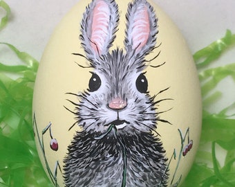 Easter Egg, hand painted Bunny
