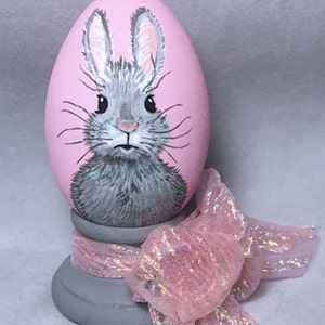 Easter Egg, hand painted Bunny image 2