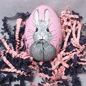 Easter Egg, hand painted Bunny image 3