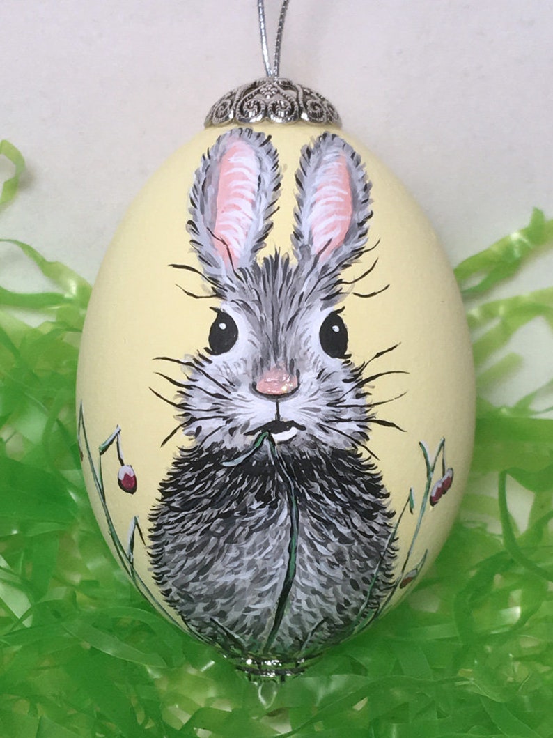 Easter Egg, hand painted Bunny image 4