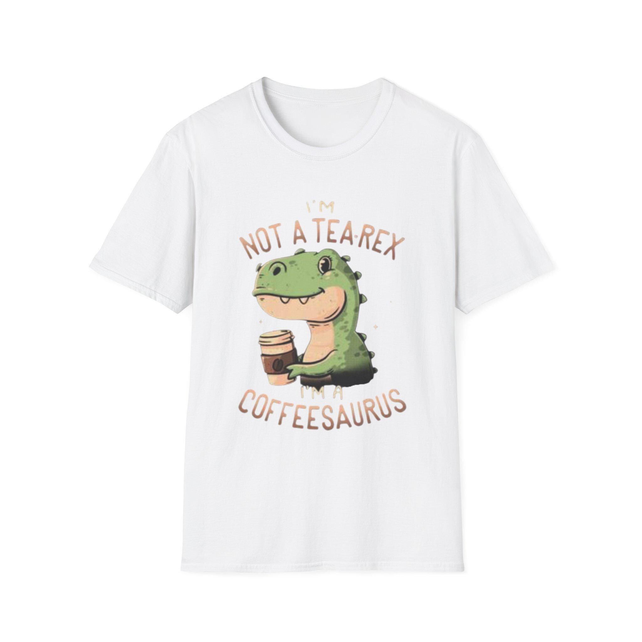 Coffeesaurus T-rex Shirt, Hand-drawn Dino Coffee (unisex S-XXL) - Etsy