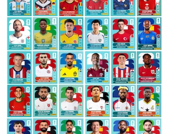 Pegatinas imprimibles del Mundial 2026 / Álbum en PDF +900 pegatinas de fútbol / Los 48 equipos / Descarga instantánea de cromos de fútbol del Mundial de la FIFA 2026