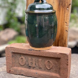 Handmade pottery canister. Made by Claire