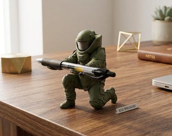 Portalápices para desactivación de bombas, organizador de escritorio militar impreso en 3D, gadget táctico verde