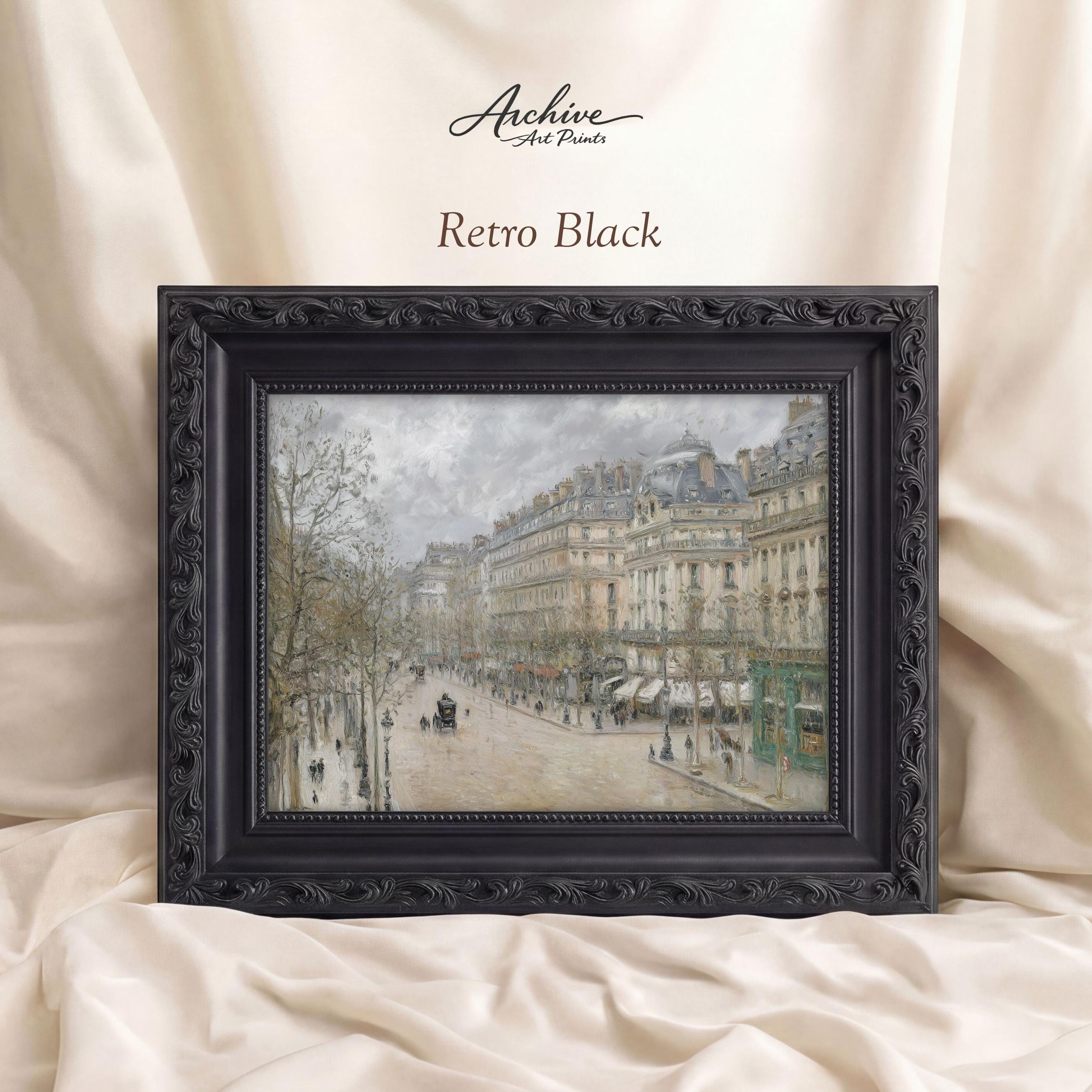 Paris Street Scene Painting | Vintage French Boulevard Art Print ...