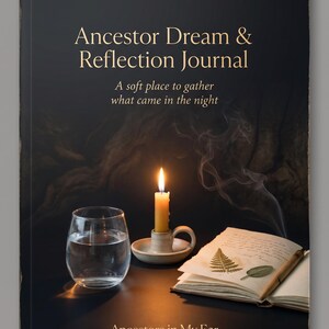 Diario de sueños y reflexiones ancestrales – Cuaderno de trabajo imprimible para el trabajo con los sueños ancestrales, trabajo con la sombra espiritual, PDF de 48 páginas