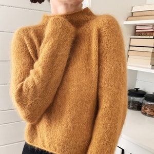 Patrón de tejido para suéter Mohair Gallant