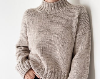 Instructions pour tricoter un pull Lenon de haut en bas