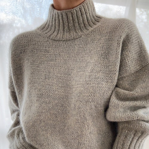 Knitting Pattern Harlow Sweater Top Down Knitting Sweater - Etsy Australia