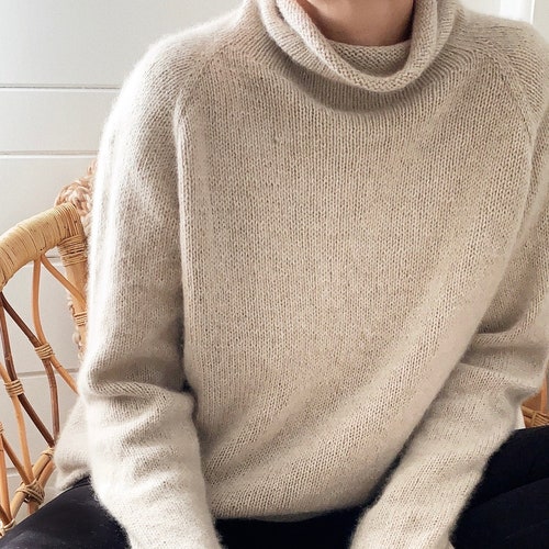 October Sweater Knitting Pattern Top-down Raglan Style - Etsy