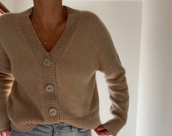 Knitting Pattern Home Cardigan Lite Top Down Knitting