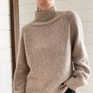 Knitting Pattern Gossamer Twist Lite Sweater Top Down Raglan Pullover