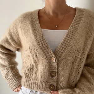 Knitting Pattern Dunes Cardigan Top Down Knitting Pattern