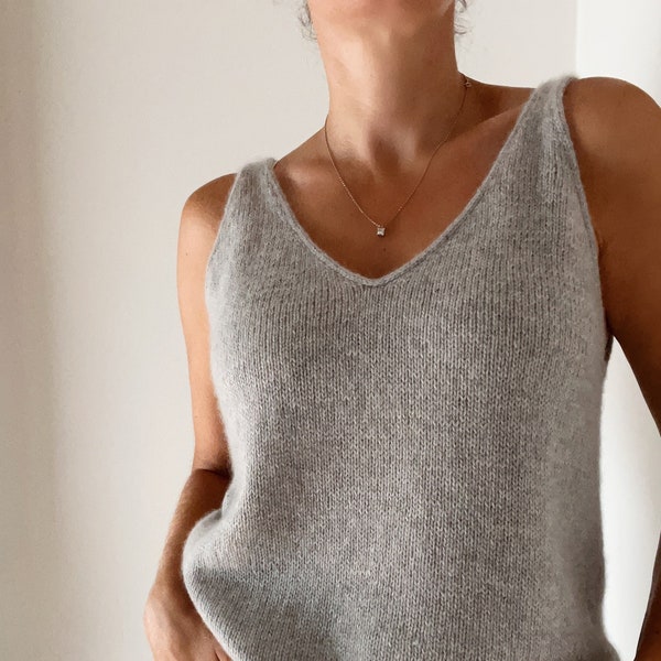 Strickmuster Home Camisole Top Down Stricken Sommer Shirt