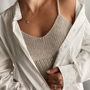 Sugarboo Bralette Knitting Pattern Top-Down knitting pattern