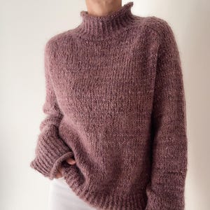 Knitting Pattern Instructions Kaleo Sweater Top Down Knitting Pattern Knit Patterns