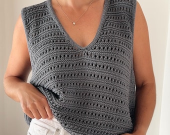 Knitting Pattern Instructions Boden Shirt V Neck Knit Summer Shirt