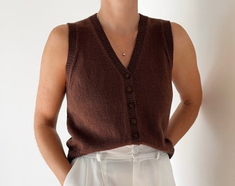 Knitting Pattern Instructions Zoe Shirt with buttons V neck knit shirt pattern Summer Shirt Knitting Pattern