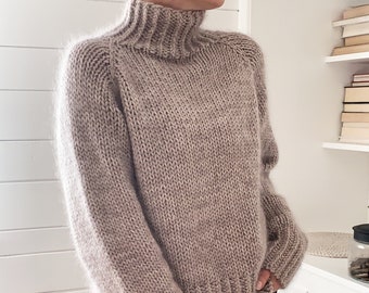 Knitting Pattern Top-Down Sweater Pullover Gossamer Twist