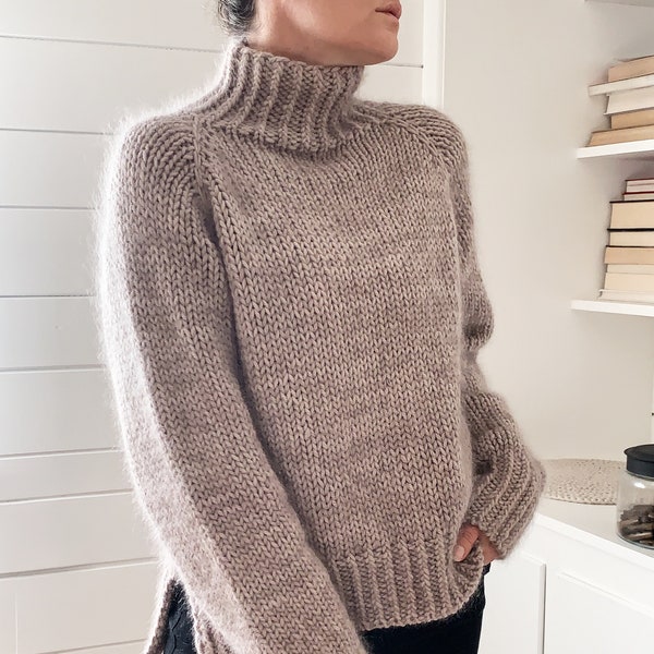 Knitting Pattern Top-Down Sweater Pullover Gossamer Twist