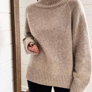 Knitting Pattern Gossamer Twist Lite Sweater Top Down Raglan Pullover ...