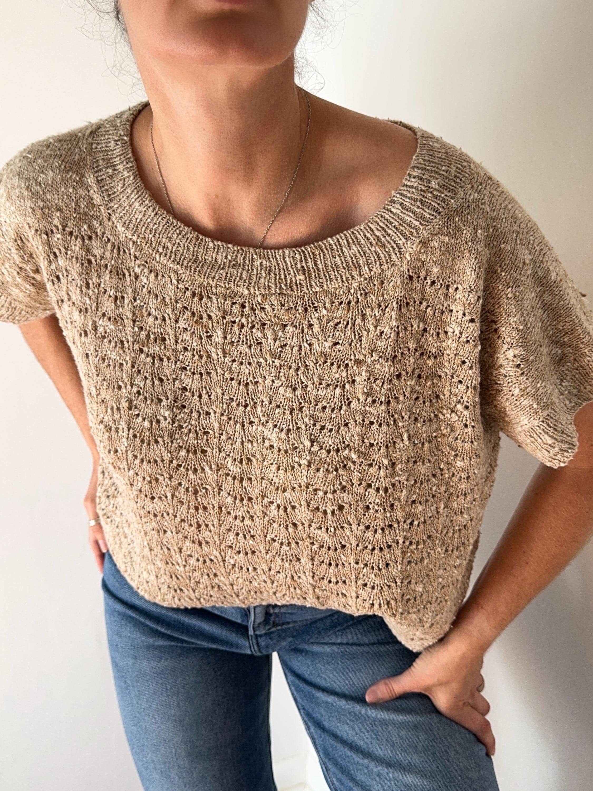 Knitting Pattern Instructions Joplin Shirt Boxy Style Shirt