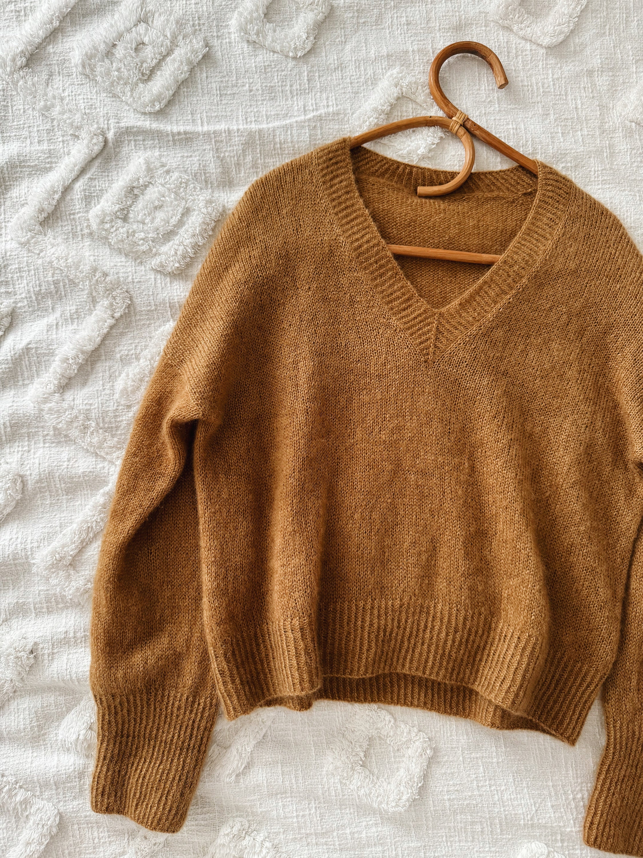 テンダーロイン　V NECK COTTON KNIT M BROWN TENDERLOIN テンダーロイン V-NECK COTTON KNIT Vネック ニット