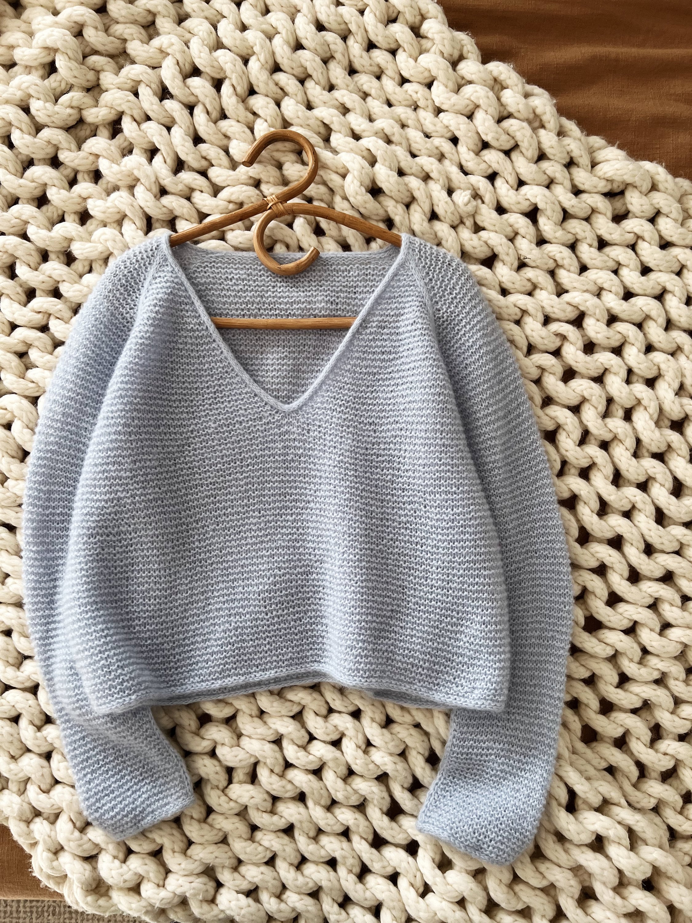 Knitting Pattern Soho Blouse V Neck Top Down Knitting