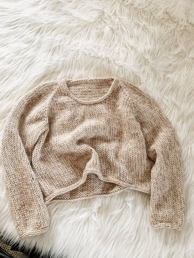 top down jumper knitting pattern